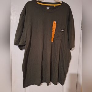 NWT CAT XXL‎ Men's Olive Green T-Shirt